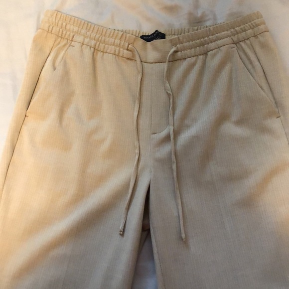 Banana Republic Hayden Pants Beige with drawstring size 6 - Picture 3 of 7